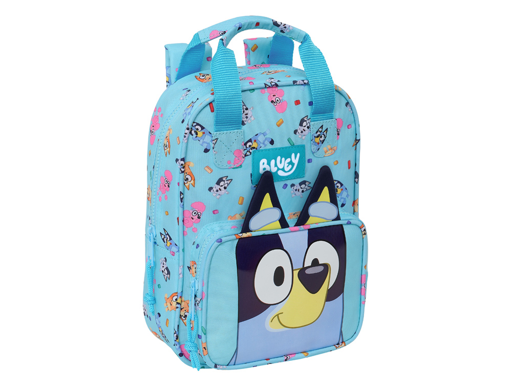 MOCHILA SAFTA INFANTIL CON ASAS ADAPTABLE A CARRO BLUEY 280X200X80 MM