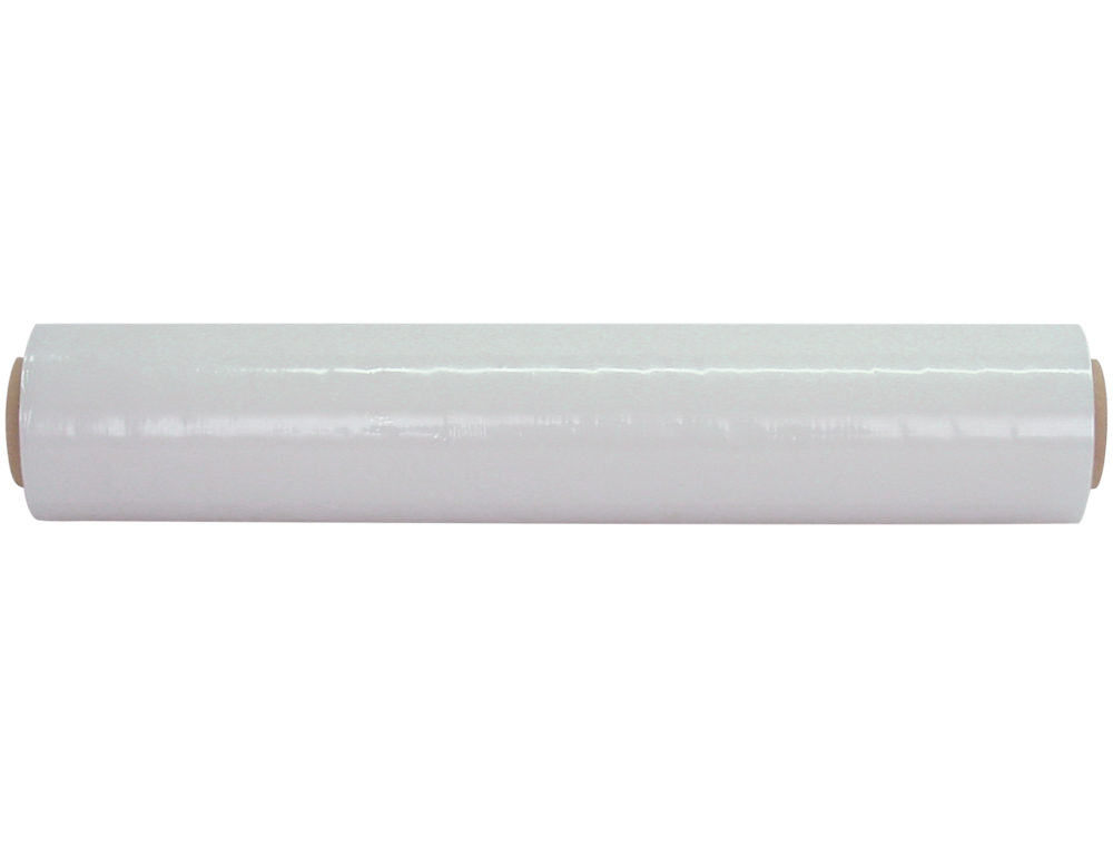FILM EXTENSIBLE Q-CONNECT MANUAL ANCHO 500 MM LARGO 145 MT ESPESOR 23 MICRAS TRANSPARENTE