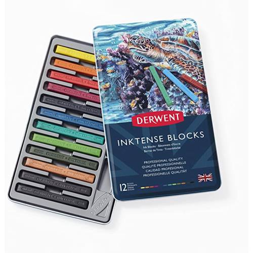 BARRAS TINTA INKTENSE 12 UNDS DERWENT